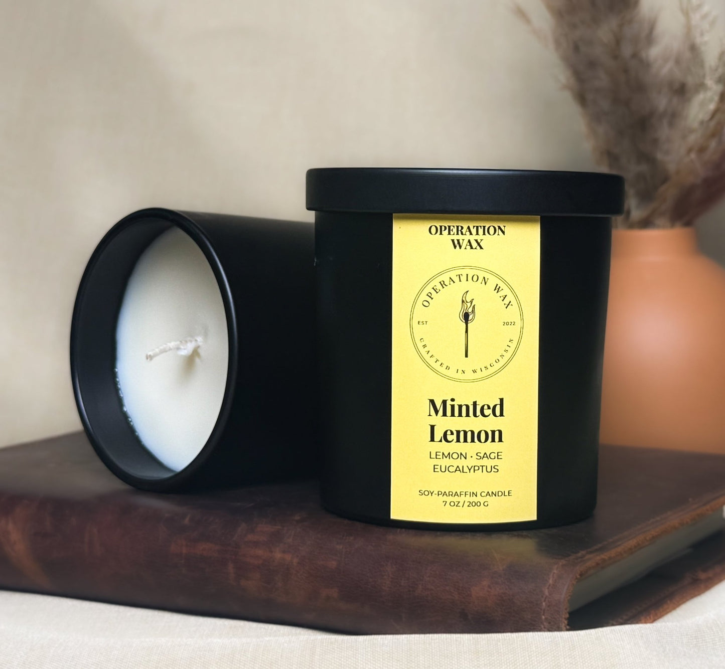 Minted Lemon Scented Candle - Operation WaxOperation Wax