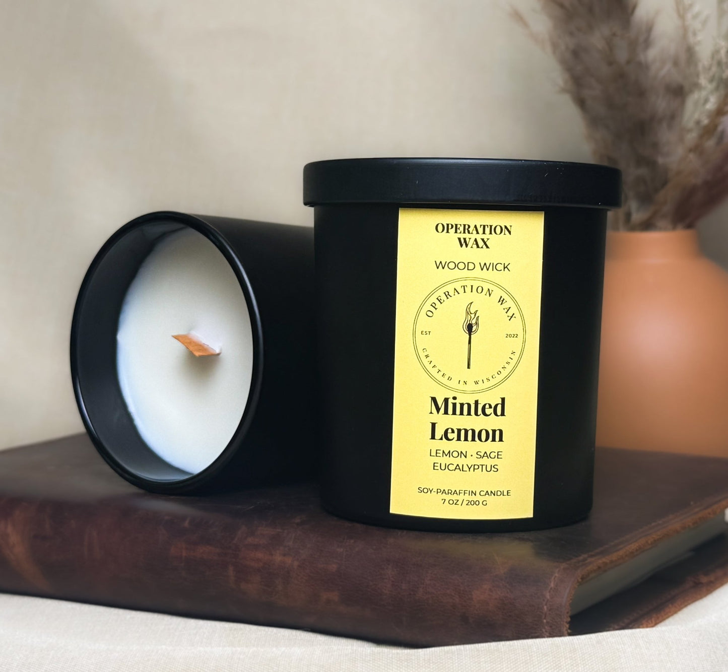 Minted Lemon Scented Candle - Operation WaxOperation Wax