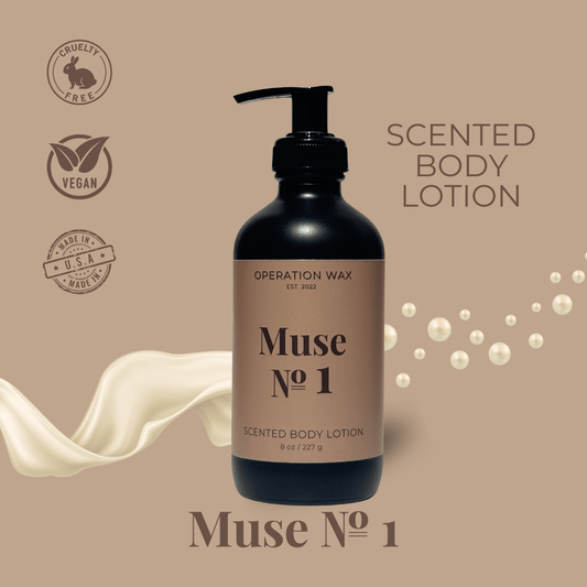 Muse No 1 Scented Body Lotion 8oz - Operation Wax