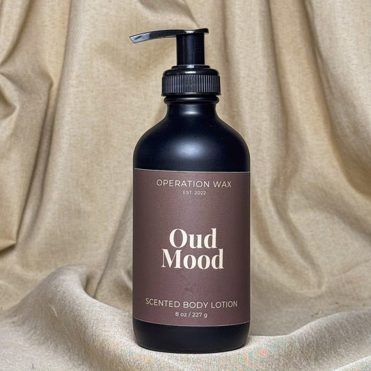 Oud Mood Scented Body Lotion 8oz - Operation WaxOperation Wax