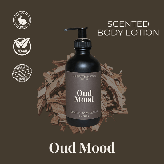 Oud Mood Scented Body Lotion 8oz - Operation Wax