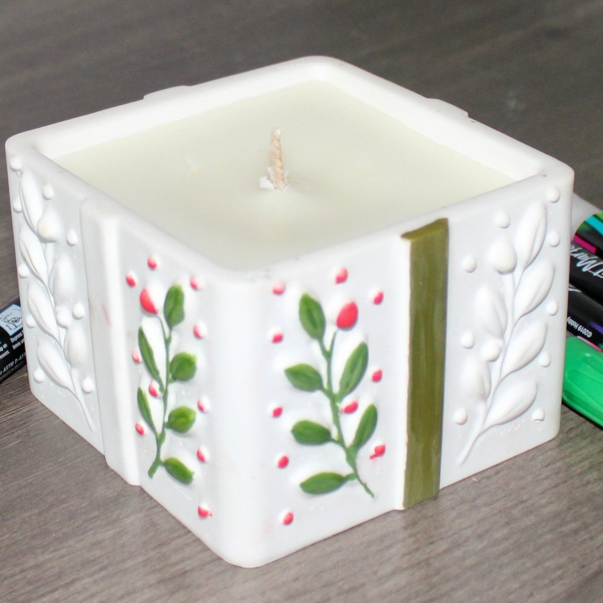 Paint Your Own Present Shaped Holiday Candle - Operation Wax