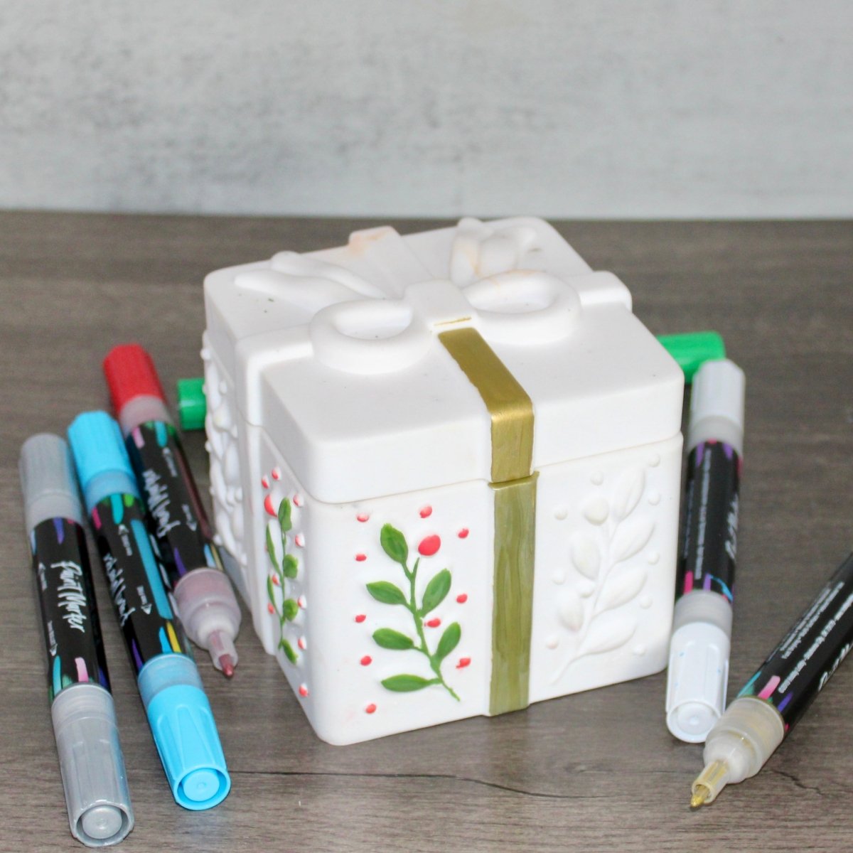 Paint Your Own Present Shaped Holiday Candle - Operation Wax