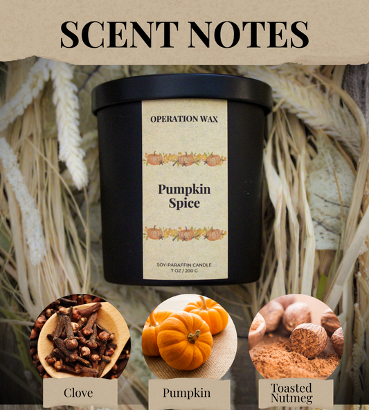 Pumpkin Spice - Cotton Wick Candle