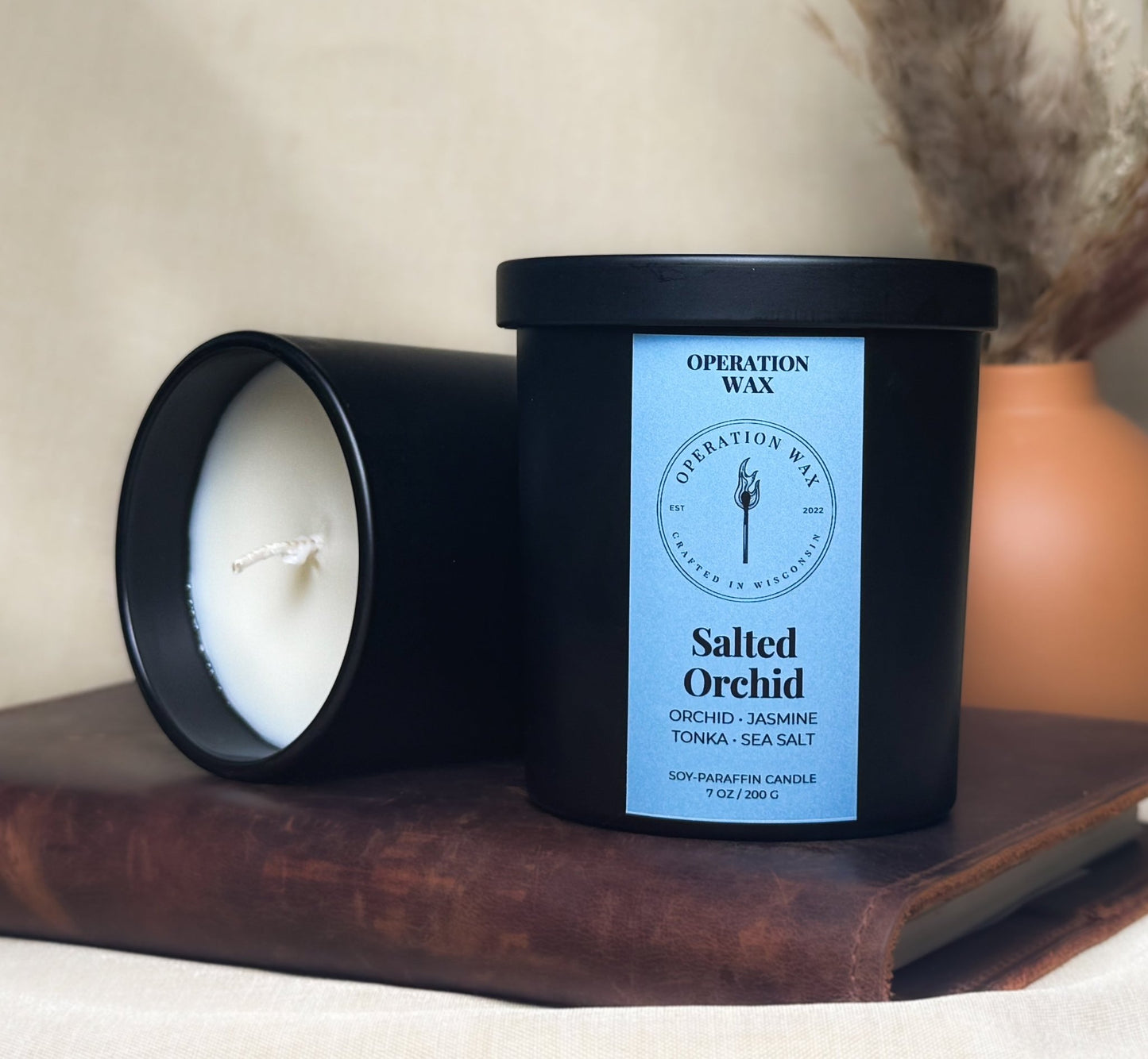 Salted Orchid Scented Candle - Operation Wax - Operation Wax