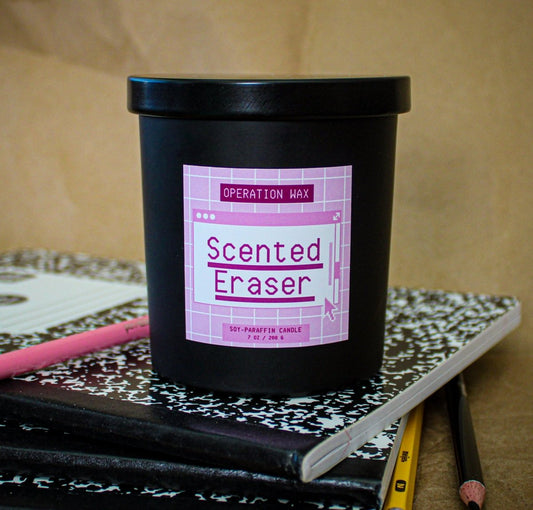 Scented Eraser - Wood Wick Candle - Operation Wax