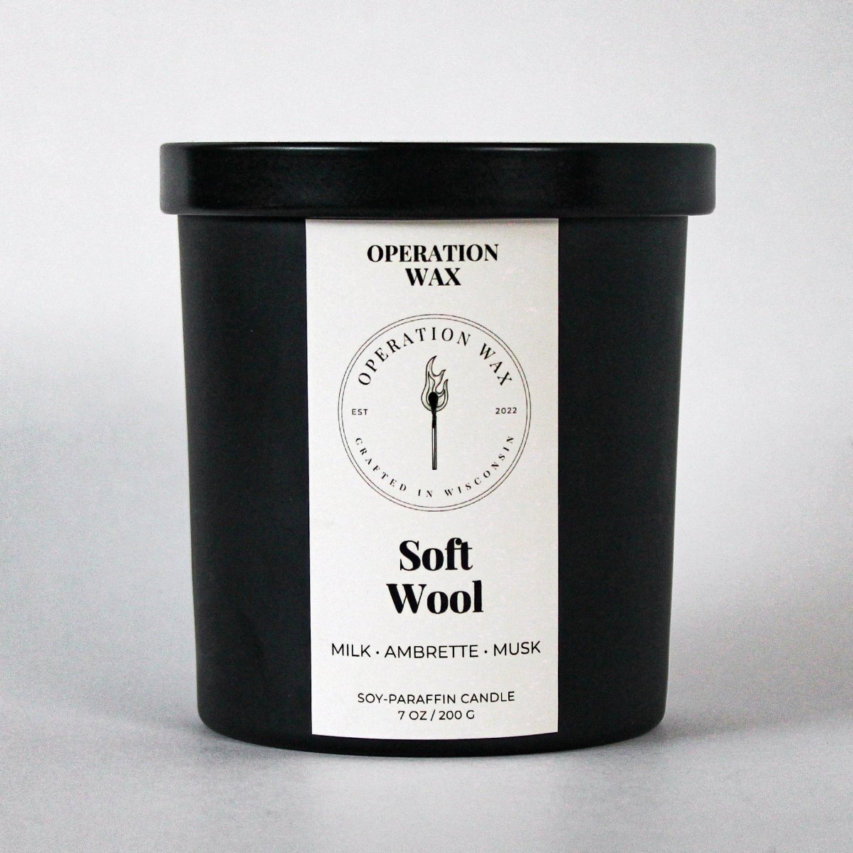 Soft Wool Cotton Wick Scented Candle - Operation Wax