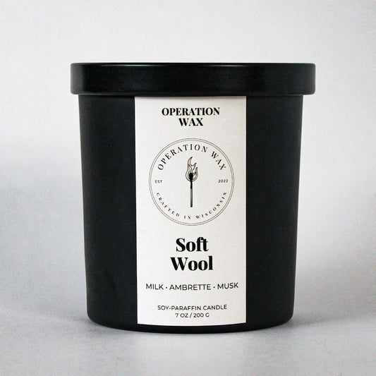 Soft Wool Cotton Wick Scented Candle - Operation Wax