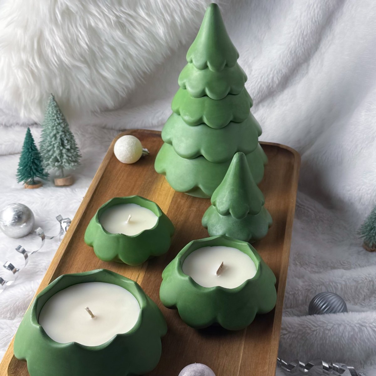 Stacking Christmas Tree Scented Candle Set - Operation Wax
