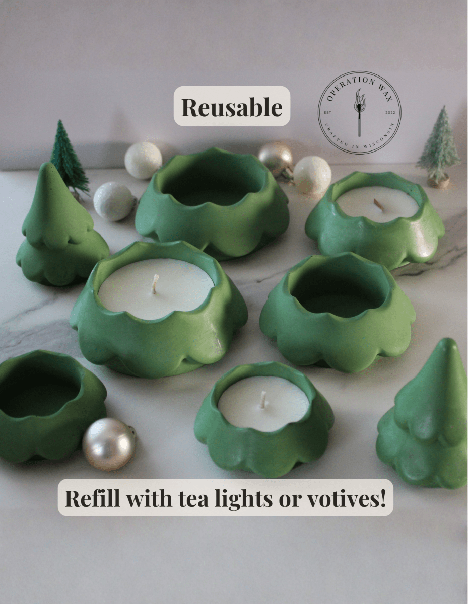Stacking Christmas Tree Scented Candle Set - Operation Wax