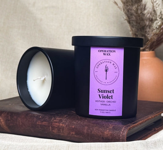Sunset Violet Scented Candle - Operation Wax