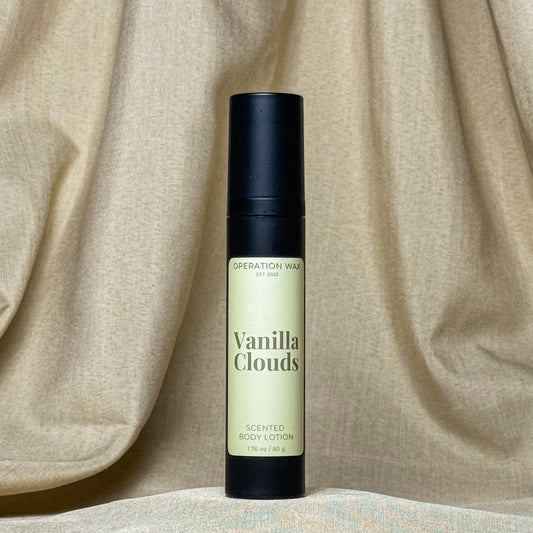 Vanilla Clouds Scented Body Lotion Travel Size - Operation WaxOperation Wax