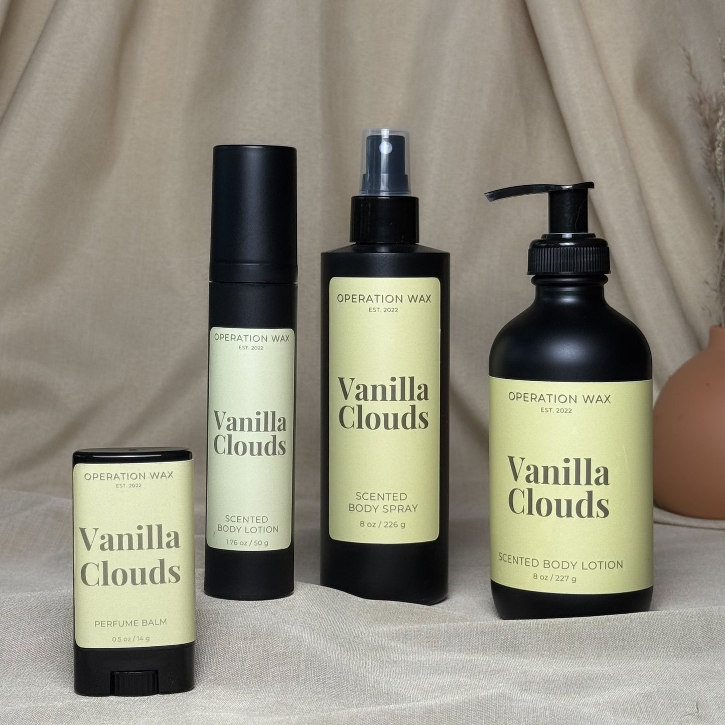 Vanilla Clouds Solid Perfume Balm, 0.5 oz - Operation WaxOperation Wax