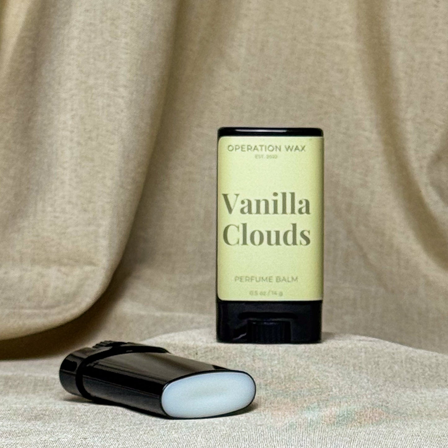Vanilla Clouds Solid Perfume Balm, 0.5 oz - Operation WaxOperation Wax