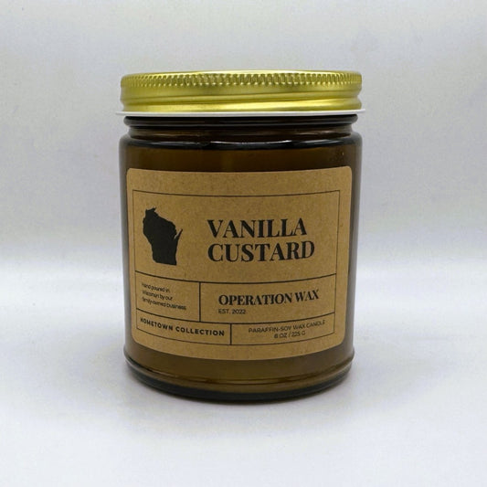 Vanilla Custard - Cotton Wick Candle - Operation Wax