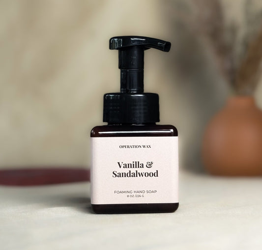 Vanilla & Sandalwood Foaming Hand Soap - Operation Wax