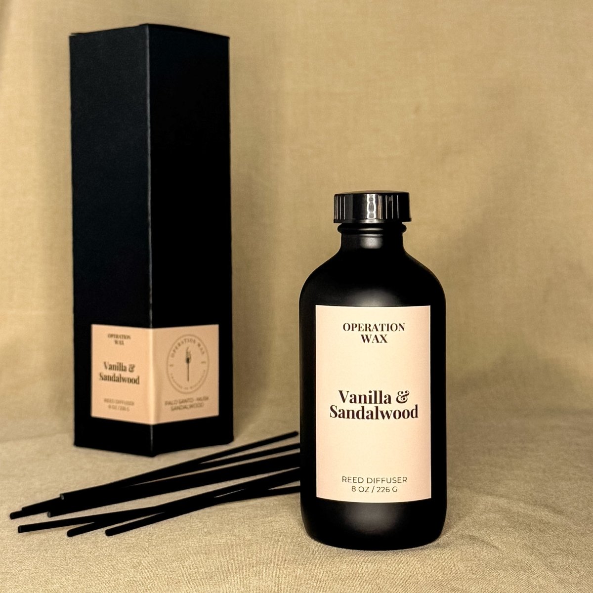 Vanilla & Sandalwood Reed Diffuser - Operation Wax