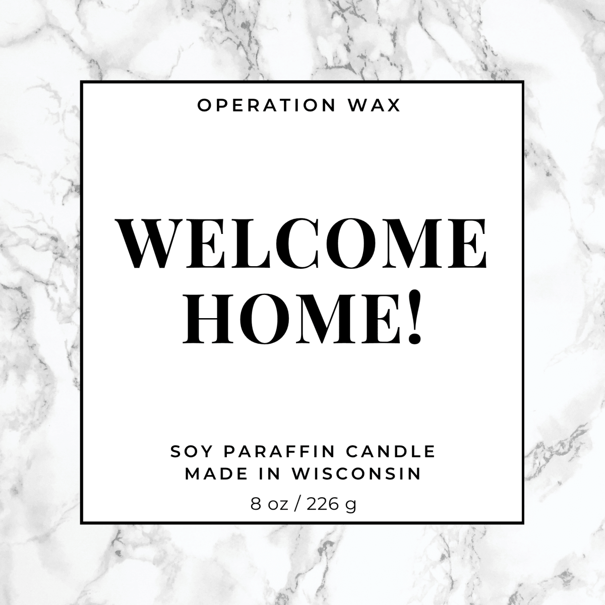 Welcome Home Candle - Operation Wax