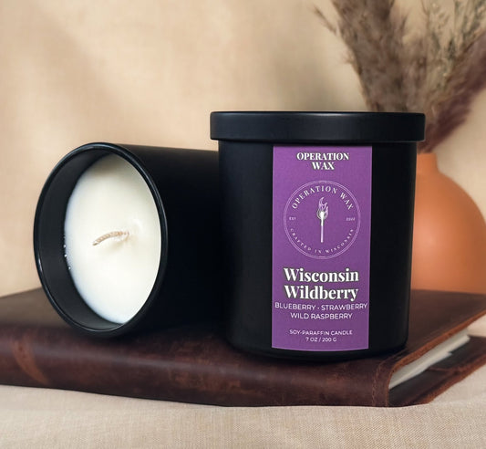 Wisconsin Wildberry Scented Candle - Operation Wax